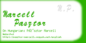 marcell pasztor business card